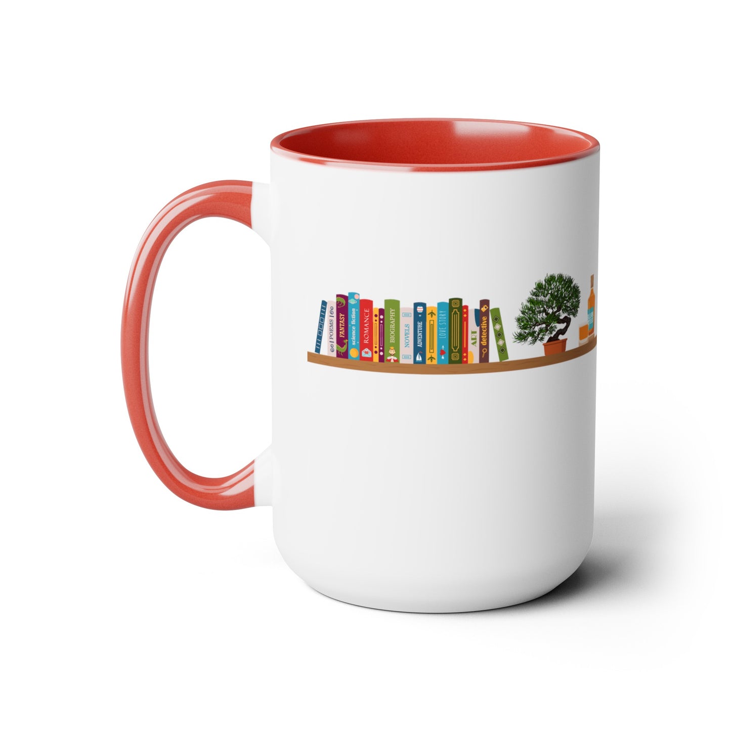 Books, Bonsai, Blurbon and Black Lab Coffee Mug