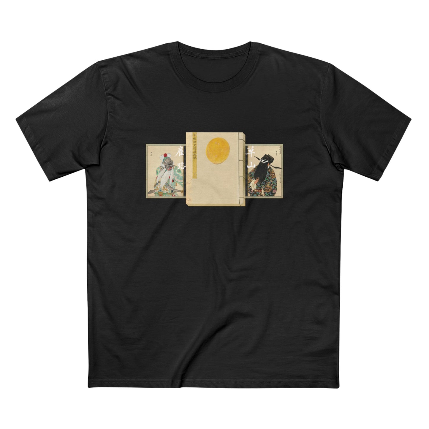 Introducing the Peking Opera T-Shirt, featuring a unique design inspired by the traditional Chinese art form. Made with high-quality materials, this t-shirt combines style and comfort. Perfect for any opera lover or anyone looking to make a statement. Add a touch of culture to your wardrobe with this one-of-a-kind t-shirt.