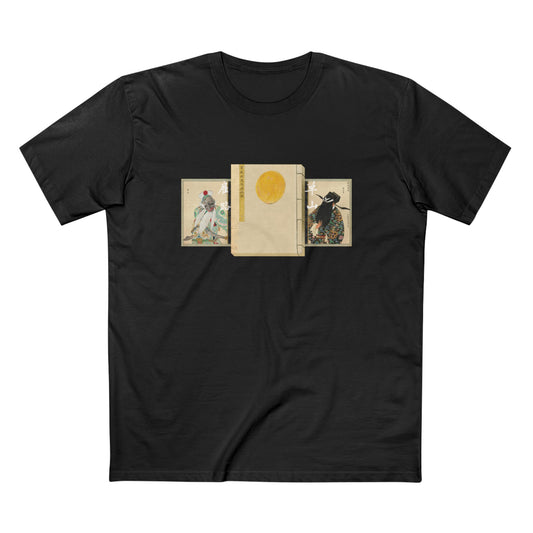 Introducing the Peking Opera T-Shirt, featuring a unique design inspired by the traditional Chinese art form. Made with high-quality materials, this t-shirt combines style and comfort. Perfect for any opera lover or anyone looking to make a statement. Add a touch of culture to your wardrobe with this one-of-a-kind t-shirt.