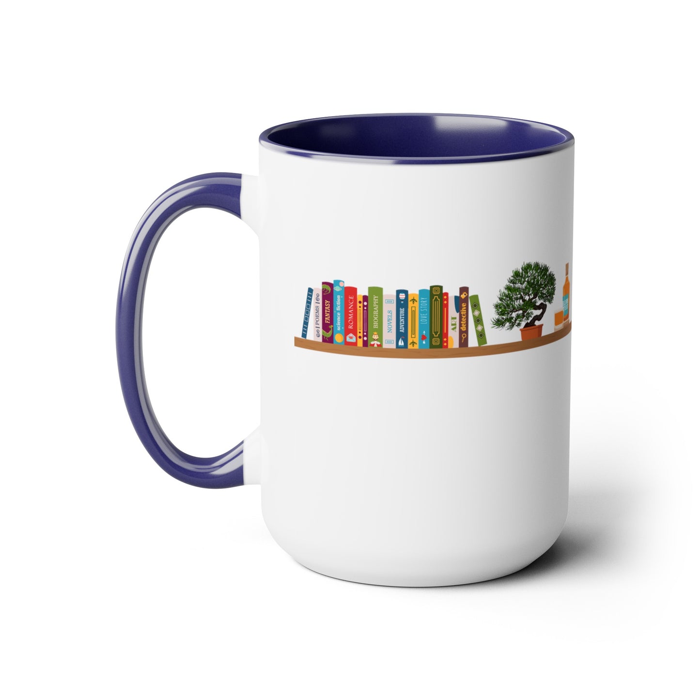 Books, Bonsai, Blurbon and Black Lab Coffee Mug