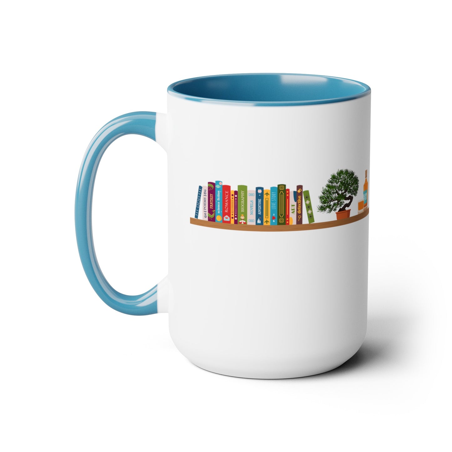 Books, Bonsai, Blurbon and Black Lab Coffee Mug