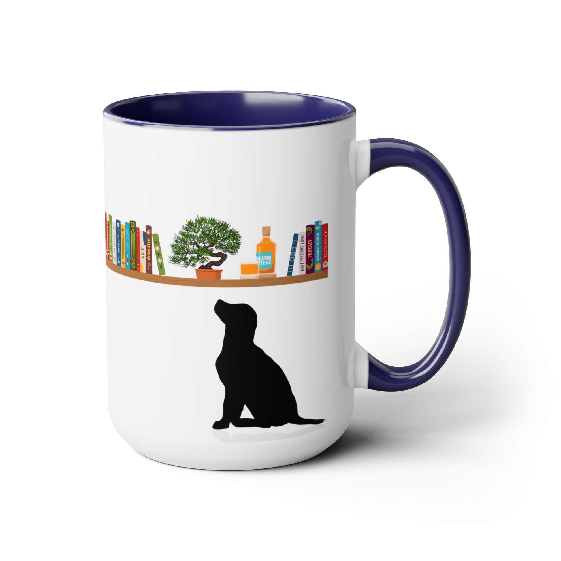 Introducing the perfect gift for book lovers and plant enthusiasts alike - our Books, Bonsai, Blurbon, and Black Lab Coffee Mug! Made with durable ceramic and featuring a charming design, this mug is perfect for any occasion. Enjoy your morning coffee while admiring your favorite book and bonsai, or give it as a thoughtful gift to a loved one. Order now and elevate your coffee drinking experience!