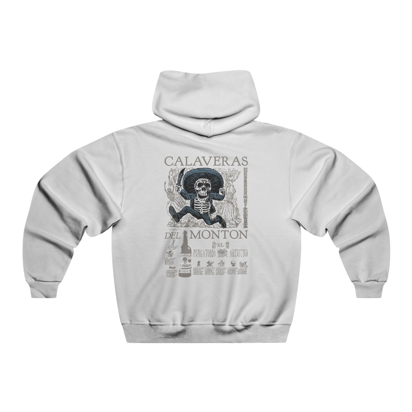 Discover the rich Mexican cultural heritage with our Jose Guadalupe Posada Day of the Dead Hoodie. Made from high-quality materials, this hoodie features colorful and detailed artwork by the renowned artist. Stay warm and stylish while celebrating this unique and vibrant tradition.