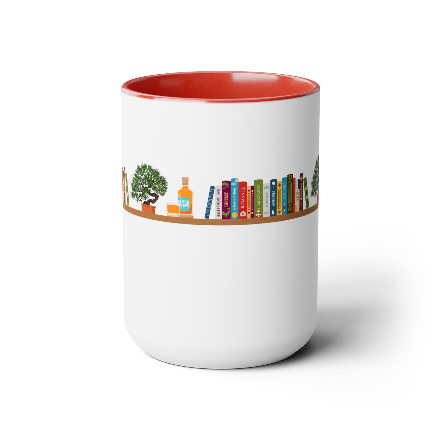 Books, Bonsai, Blurbon and Black Lab Coffee Mug