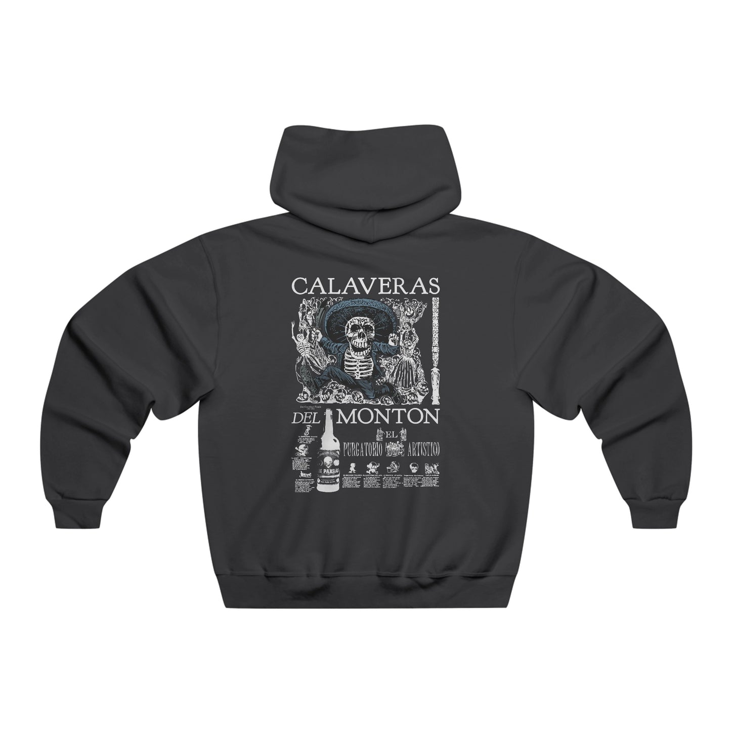 Discover the rich Mexican cultural heritage with our Jose Guadalupe Posada Day of the Dead Hoodie. Made from high-quality materials, this hoodie features colorful and detailed artwork by the renowned artist. Stay warm and stylish while celebrating this unique and vibrant tradition.