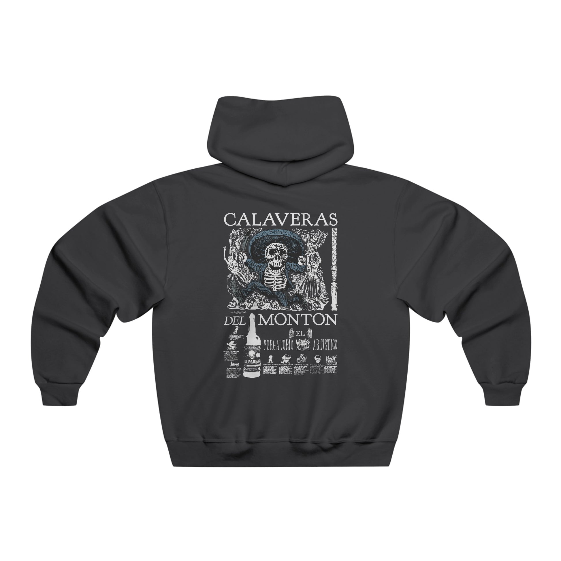 Discover the rich Mexican cultural heritage with our Jose Guadalupe Posada Day of the Dead Hoodie. Made from high-quality materials, this hoodie features colorful and detailed artwork by the renowned artist. Stay warm and stylish while celebrating this unique and vibrant tradition.
