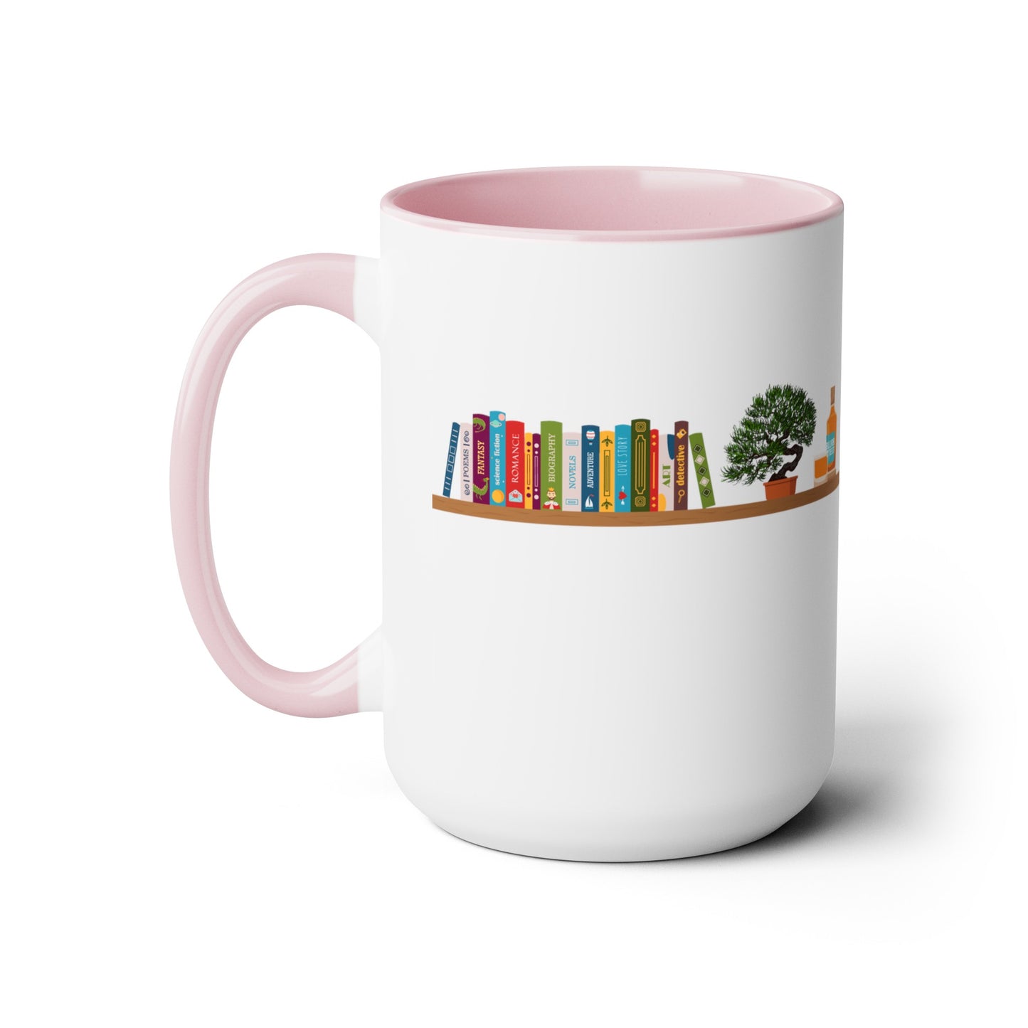 Books, Bonsai, Blurbon and Black Lab Coffee Mug