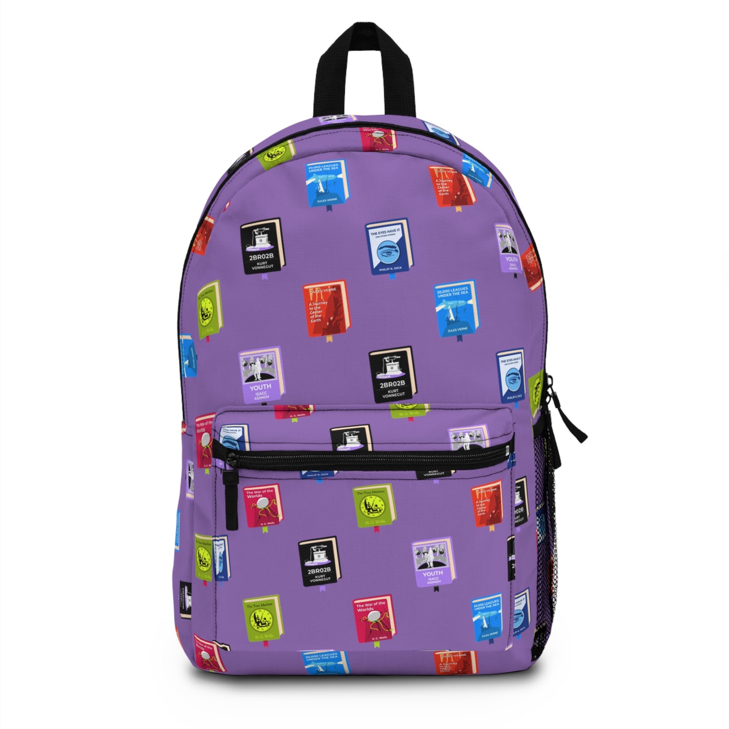 Colorful Bookish Sci-Fi Classics Backpack