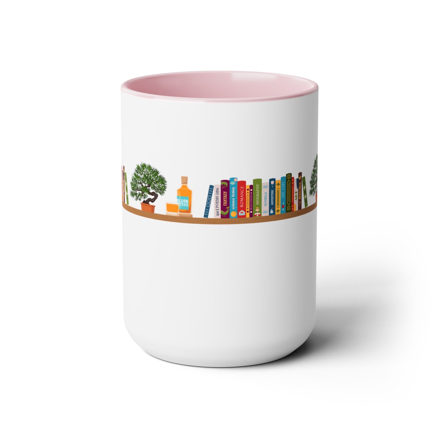 Books, Bonsai, Blurbon and Black Lab Coffee Mug
