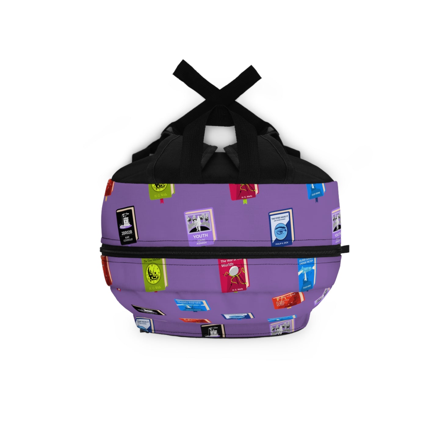 Colorful Bookish Sci-Fi Classics Backpack
