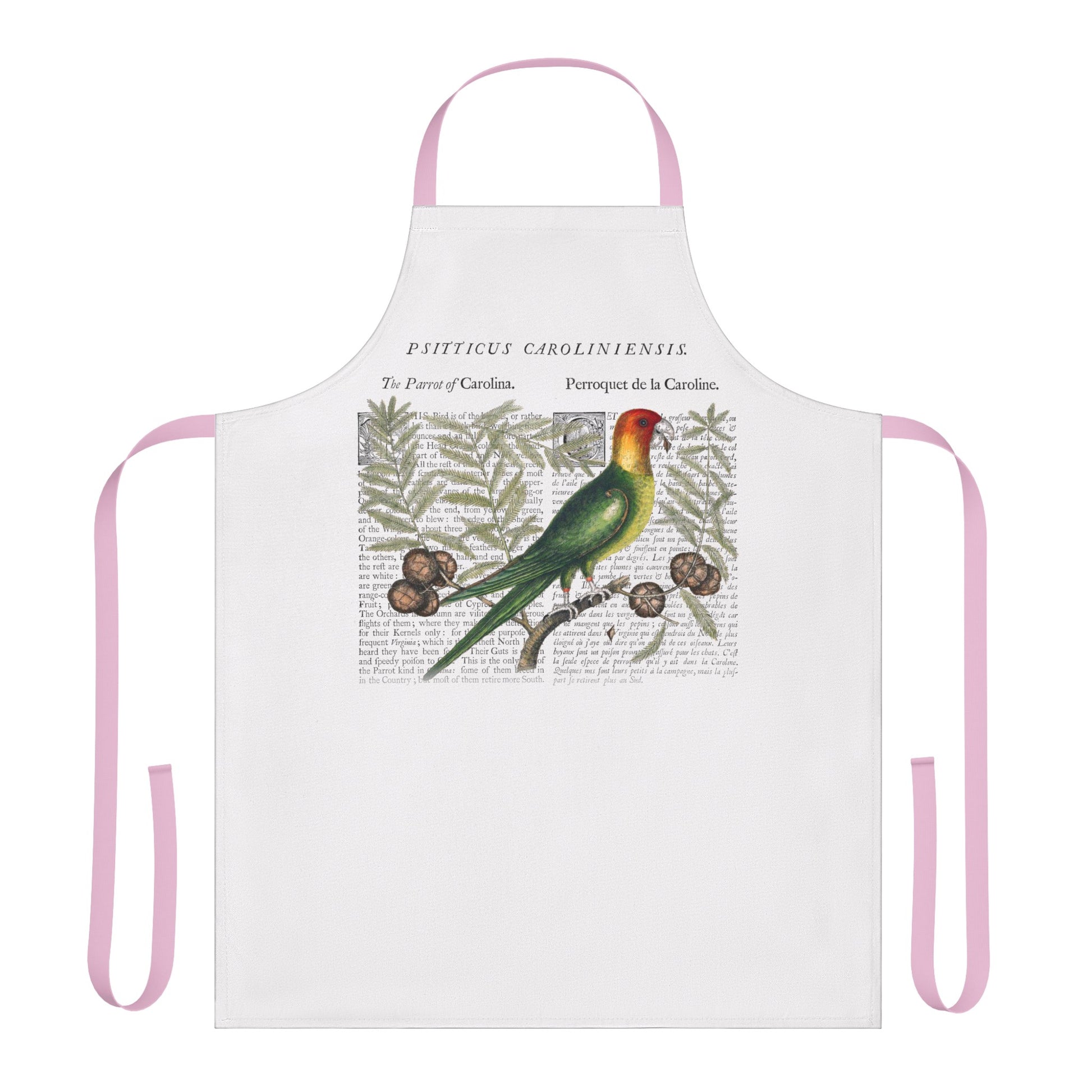 Expertly crafted and designed with stunning Carolina Parrot naturalism, our apron is as beautiful as it is functional. Its high-quality materials provide superior protection while its unique design adds a touch of elegance to any kitchen or workspace. Perfect for any animal lover or nature enthusiast.
