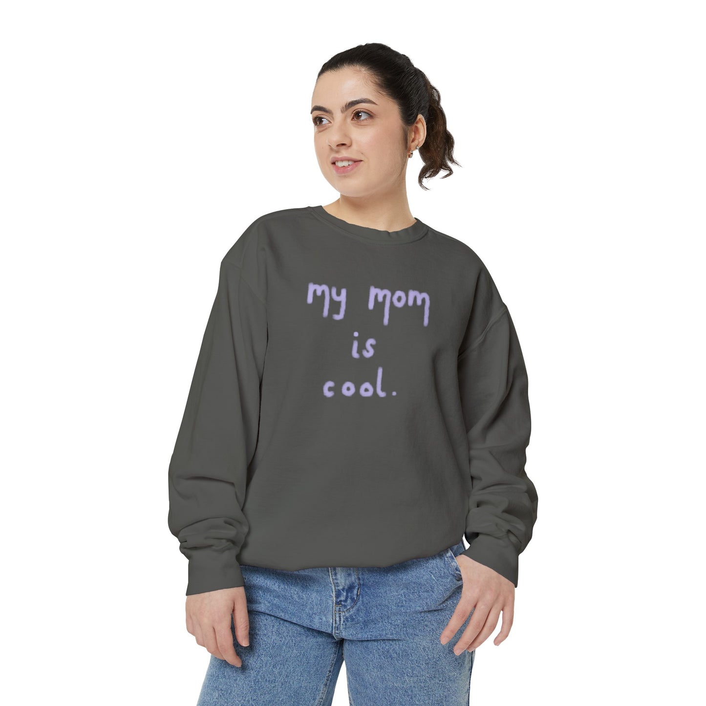 Celebrate Mother's Day with a touch of humor in our Funny "My Mom Is Cool" Sweatshirt. Made from high-quality materials, this sweatshirt is both comfortable and stylish. Show your mom how much you appreciate her in a fun and unique way. Perfect for any mom who's cool in your eyes.