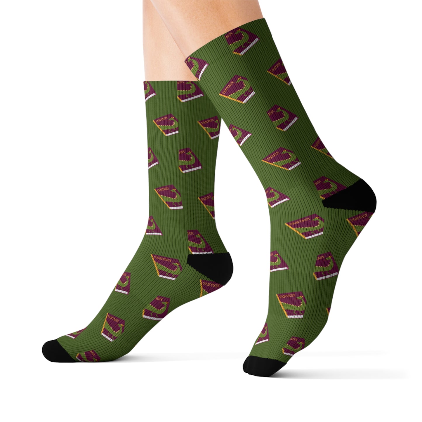 Keep things weird right down to their toes with these Fantasy Socks featuring mythical creatures like dragons and unicorns. They're guaranteed to make a statement peeking out from cuffed jeans or scuffed sneakers.