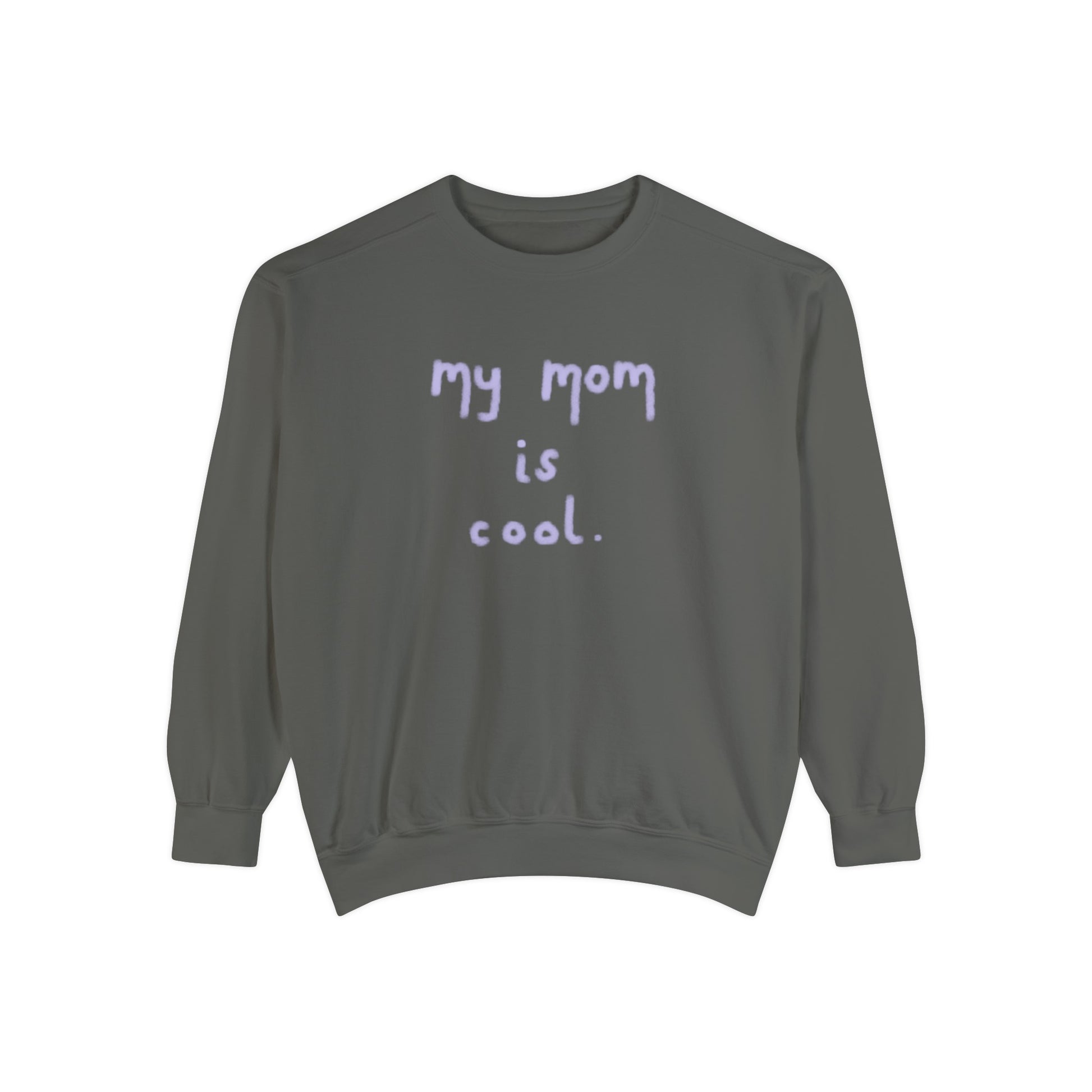 Celebrate Mother's Day with a touch of humor in our Funny "My Mom Is Cool" Sweatshirt. Made from high-quality materials, this sweatshirt is both comfortable and stylish. Show your mom how much you appreciate her in a fun and unique way. Perfect for any mom who's cool in your eyes.