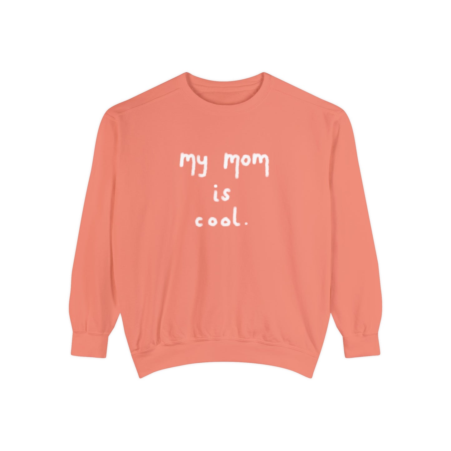 Celebrate Mother's Day with a touch of humor in our Funny "My Mom Is Cool" Sweatshirt. Made from high-quality materials, this sweatshirt is both comfortable and stylish. Show your mom how much you appreciate her in a fun and unique way. Perfect for any mom who's cool in your eyes.